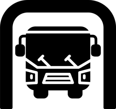 Bus Underground Vector Icon