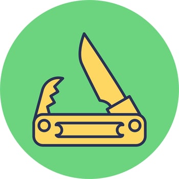 Pocket Knife Vector Icon