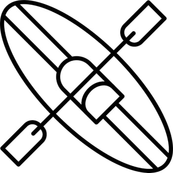 Kayak Vector Icon