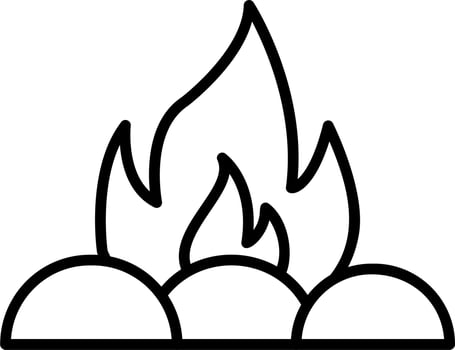 Campfire Vector Icon
