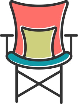 Camping Chair Vector Icon
