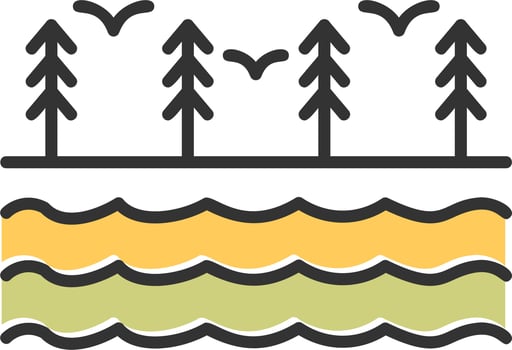 River Vector Icon