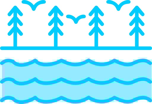 River Vector Icon