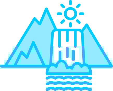 Waterfall Vector Icon