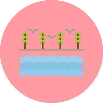 River Vector Icon