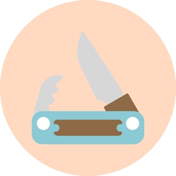 Pocket Knife Vector Icon