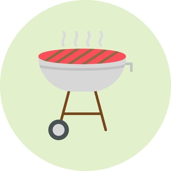 BBQ Grill Vector Icon