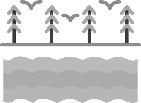 River Vector Icon