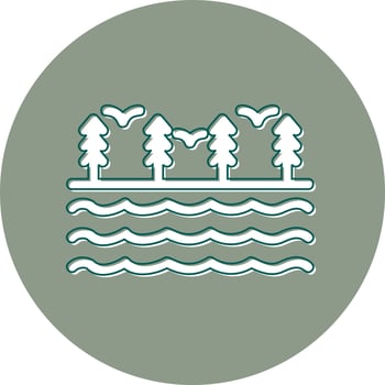 River Vector Icon