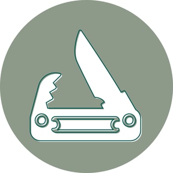 Pocket Knife Vector Icon