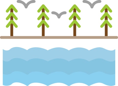 River Vector Icon