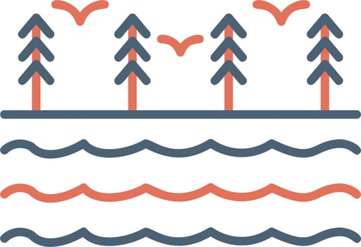 River Vector Icon