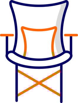 Camping Chair Vector Icon
