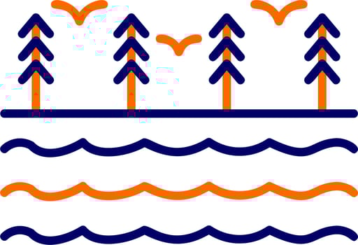 River Vector Icon