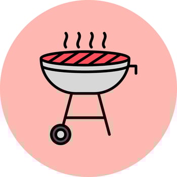 BBQ Grill Vector Icon