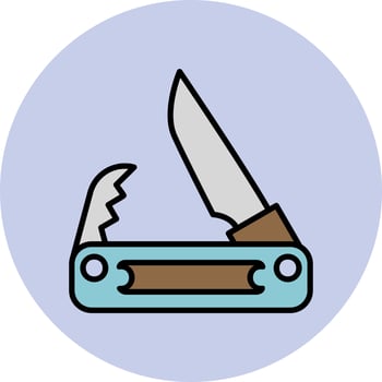 Pocket Knife Vector Icon