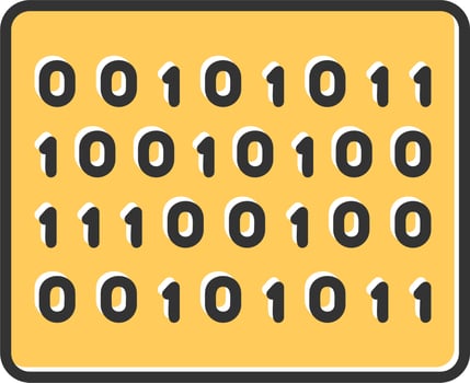 Binary Code Vector Icon