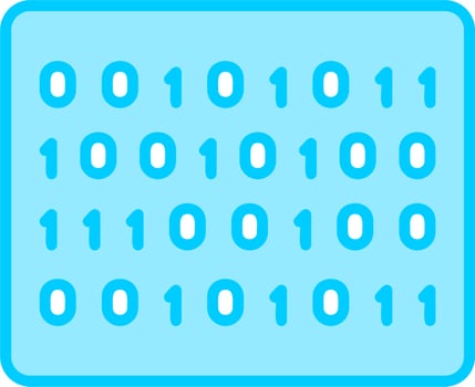 Binary Code Vector Icon