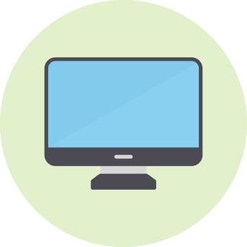 Computer Vector Icon