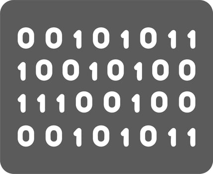 Binary Code Vector Icon