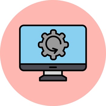 Data Processing Vector Icon