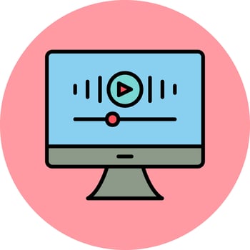 Music Video Vector Icon