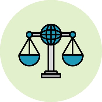 International Law Vector Icon