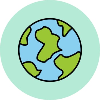 Worldwide Vector Icon