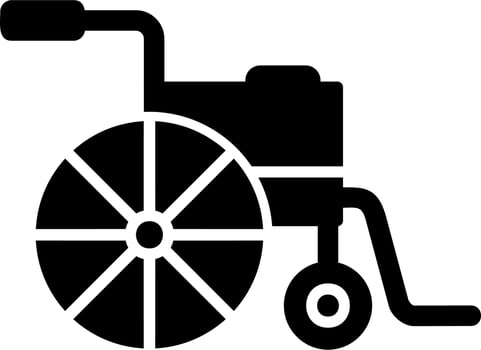 Wheelchair Vector Icon