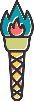 Torch Vector Icon