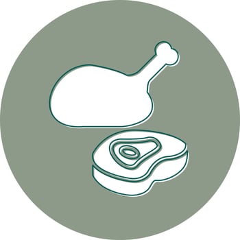 Meat Vector Icon