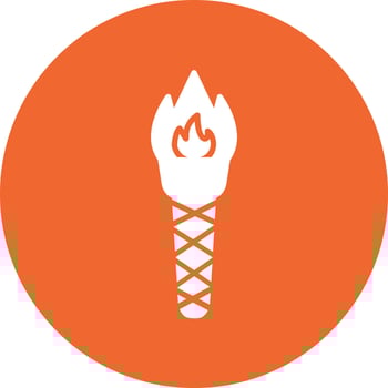 Torch Vector Icon