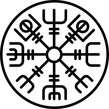 Viking Coin Vector Icon