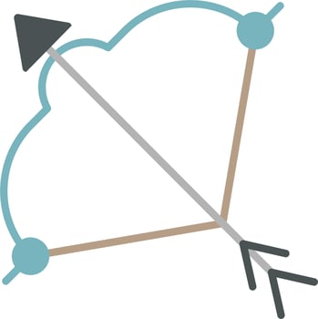 Viking Bow Vector Icon