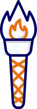 Torch Vector Icon