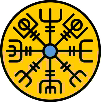 Viking Coin Vector Icon
