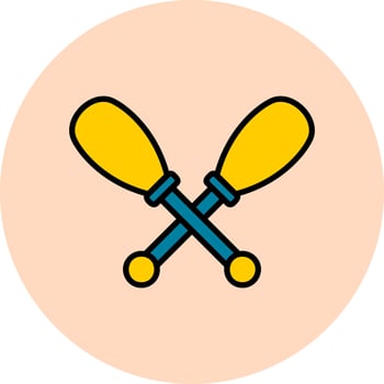 Oars Vector Icon