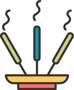 Incense Stick Vector Icon