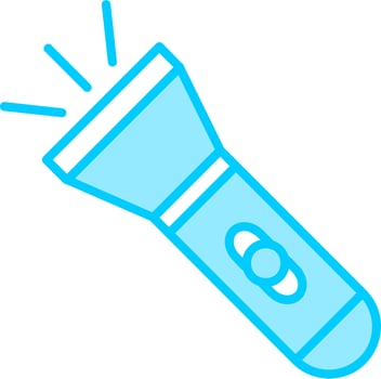 Flashlight Vector Icon