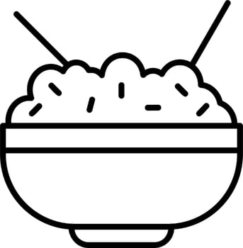 Rice Bowl Vector Icon