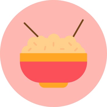 Rice Bowl Vector Icon