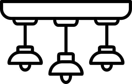 Hanging Lamp Vector Icon