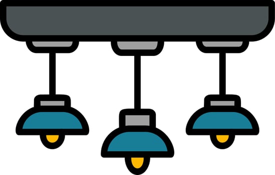 Hanging Lamp Vector Icon