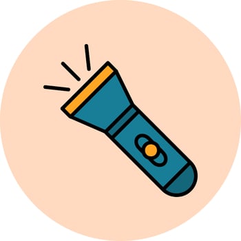 Flashlight Vector Icon