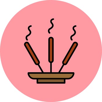 Incense Stick Vector Icon