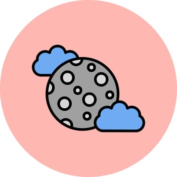Full Moon Vector Icon
