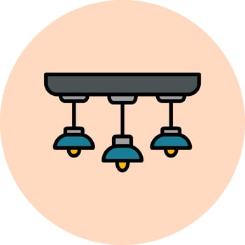 Hanging Lamp Vector Icon