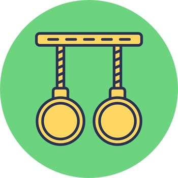 Gymnastic Rings Vector Icon