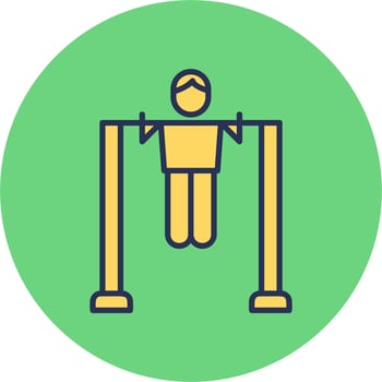 Pull Up Bar Vector Icon