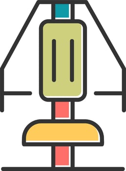 Chest Press Vector Icon